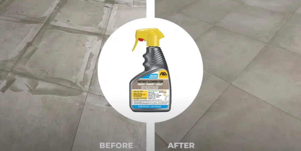 INSTANT REMOVER, 시공 중 줄눈 잔사 관리