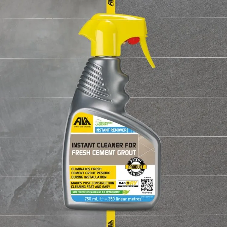 INSTANT REMOVER, 시공 중 줄눈 잔사 관리